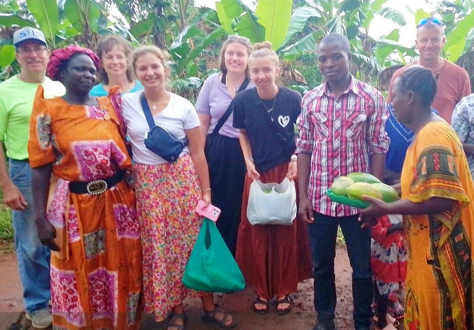 Visiting needy homes